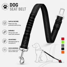 SafeRide™ Shock-Absorbing Dog Seat Belt