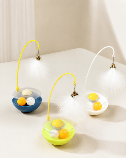 🥇 PurrSpin™ 3-in-1 Interactive Cat Toy