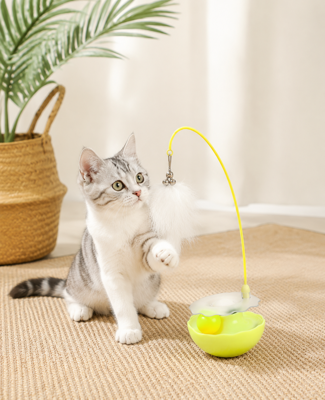 🥇 PurrSpin™ 3-in-1 Interactive Cat Toy