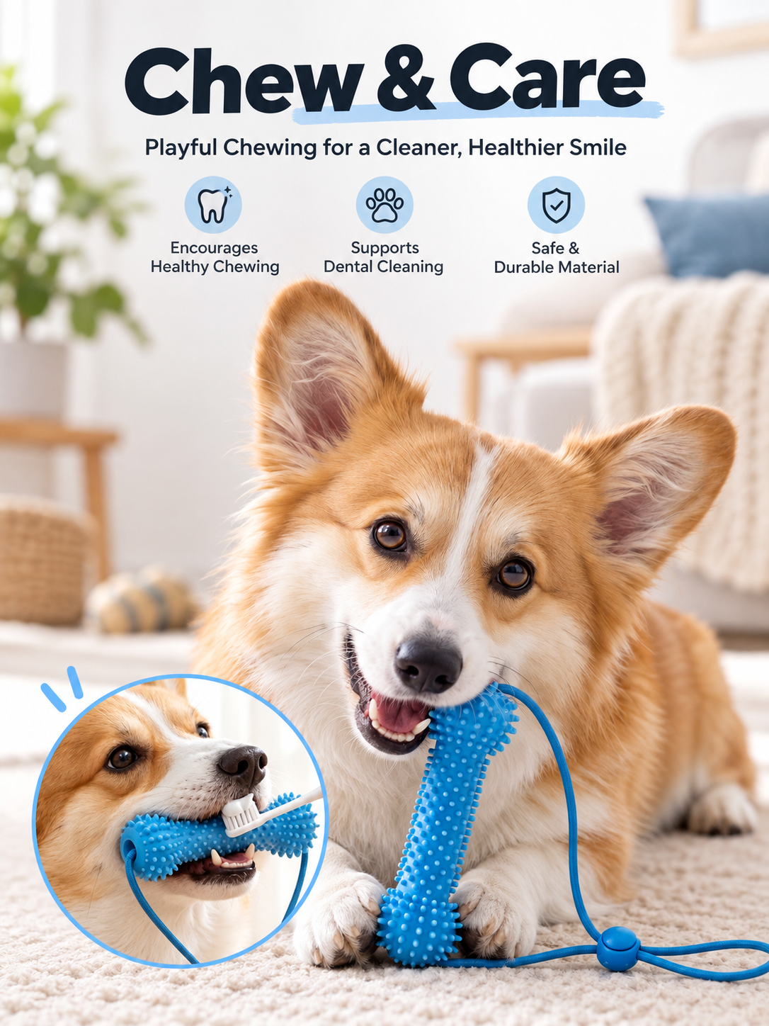 ChewClean™ Dental Tug Toy